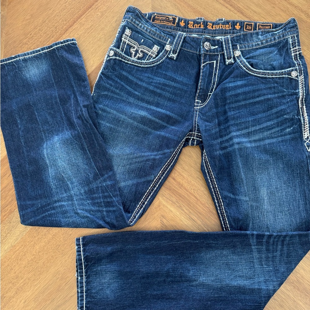 Rock Revival Men’s Blue Denim Jeans